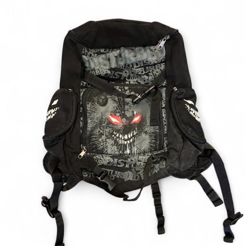 Disturbed Blood and Smiles Graphic Rock Band Backpack